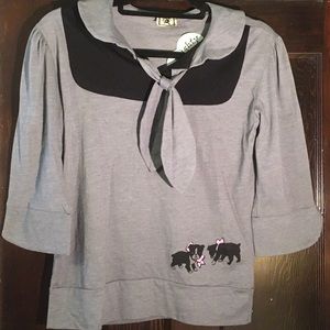 Vintage All Mighty Clothing 3/4 length shirt NWT